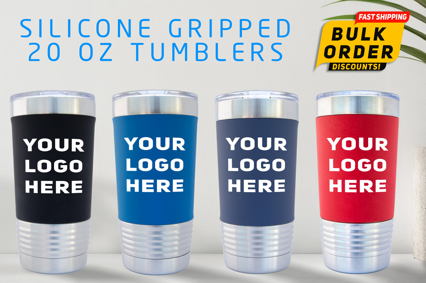 20oz Siliconed Grip Tumbler