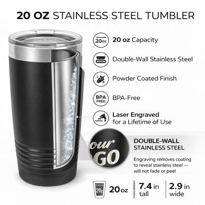 20 oz Tumbler With Company Logo