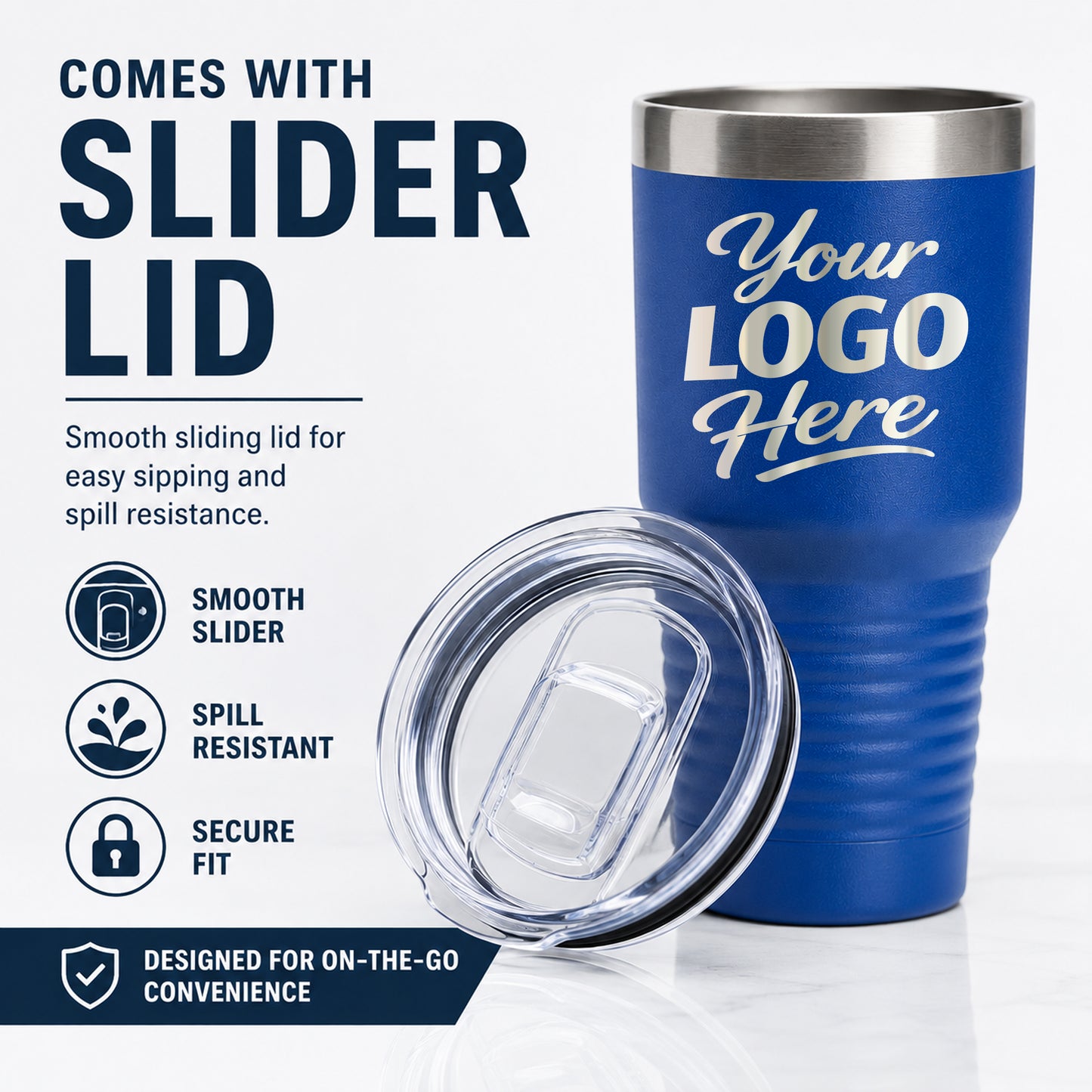 Custom Logo 30 oz Tumblers – Single & Bulk Packs