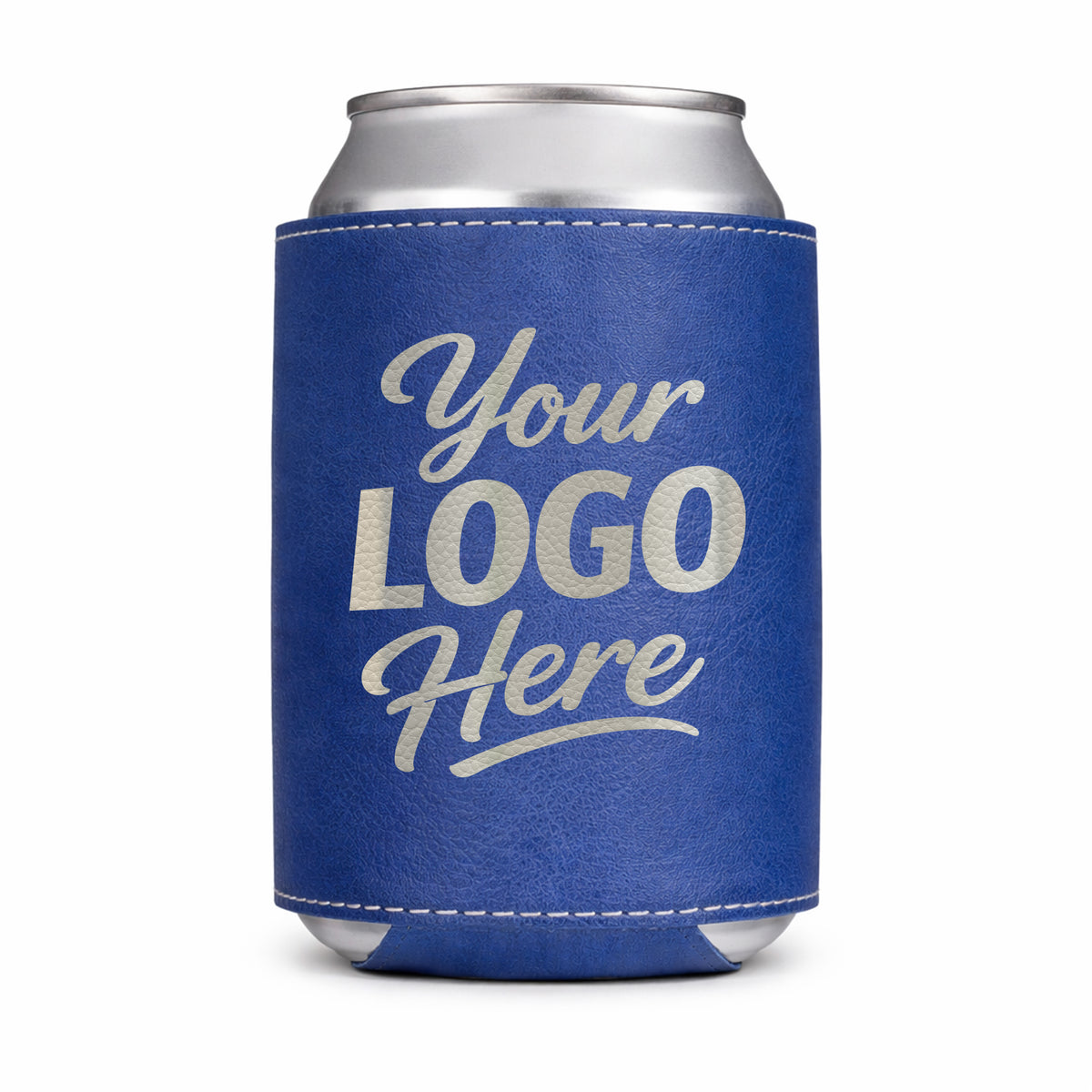 Custom Leatherette Can Coolers With Company Logo – Laser Engraved