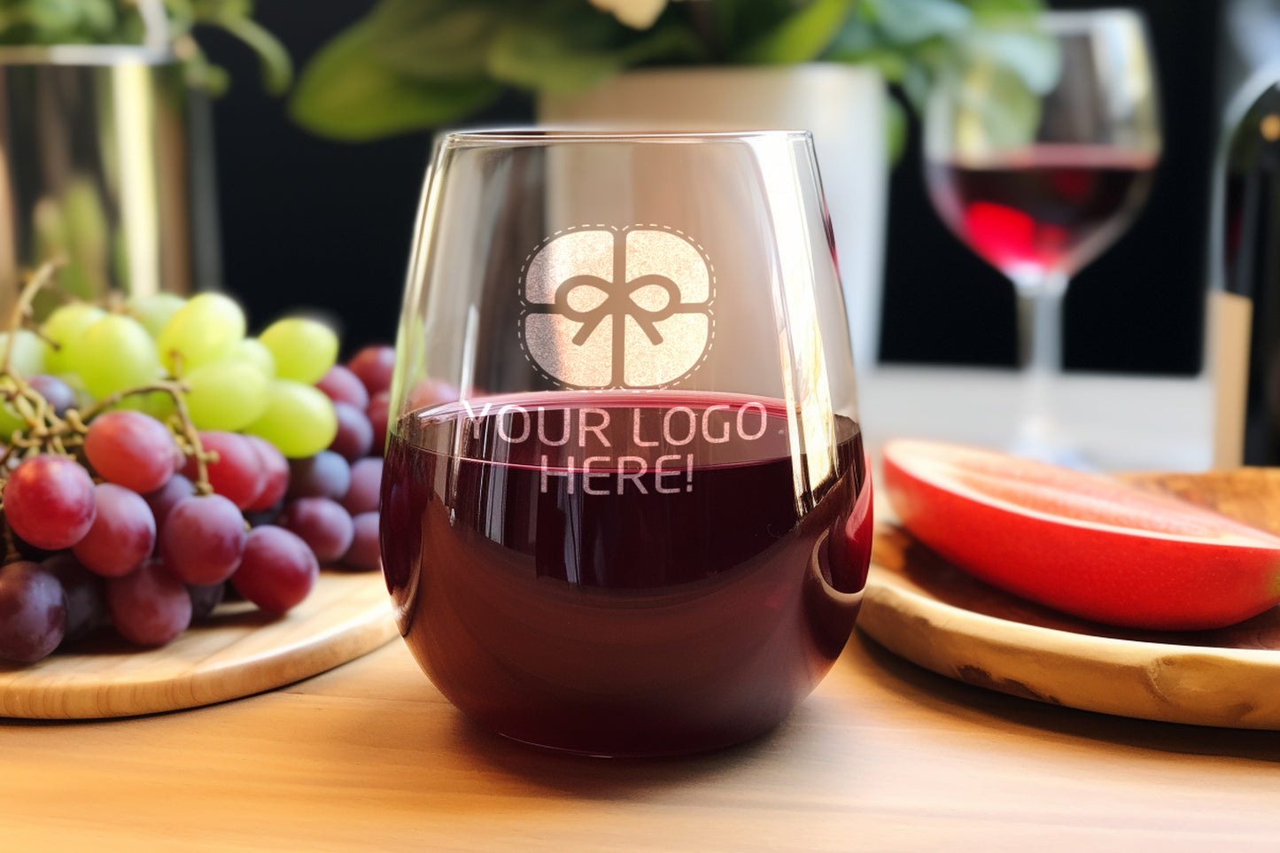 9 oz Corporate Logo Wine Glass
