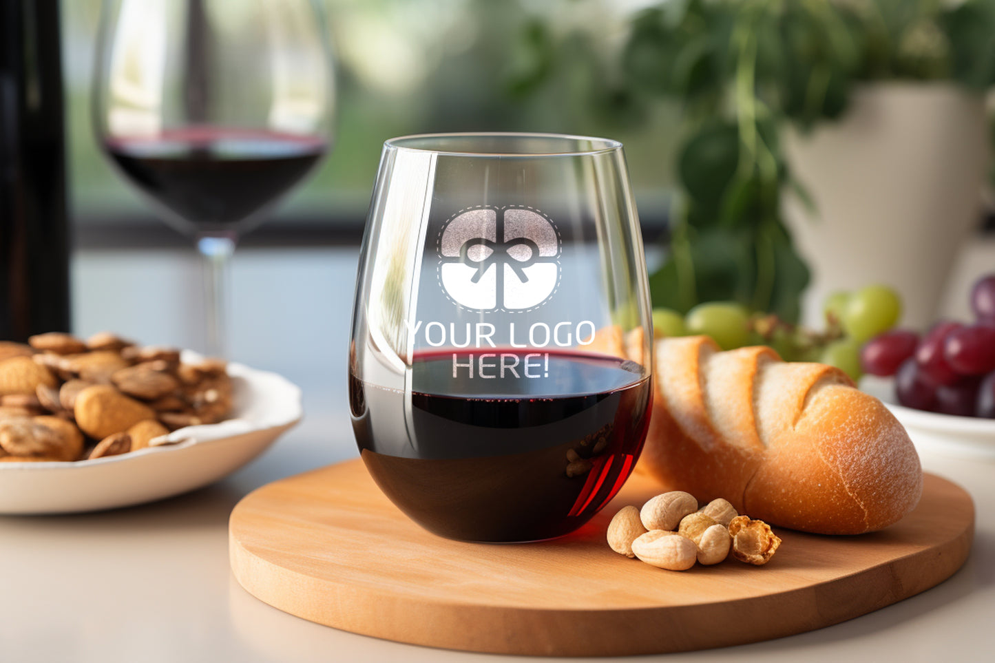 9 oz Corporate Logo Wine Glass
