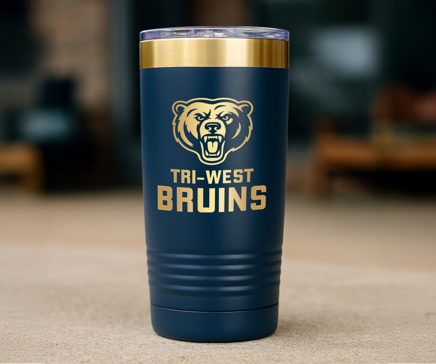 Gold Logo 20 oz Tumbler: Luxury Stainless Steel Corporate Gift