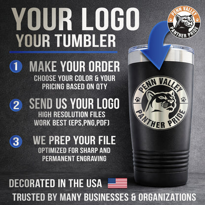 20 oz Tumbler With Company Logo