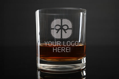 Company Logo Gift, Logo Whiskey Glass, Promotional Items, Promotional Whiskey Glass, Company Promotion, Custom Logo Gift - Whiskey Glass